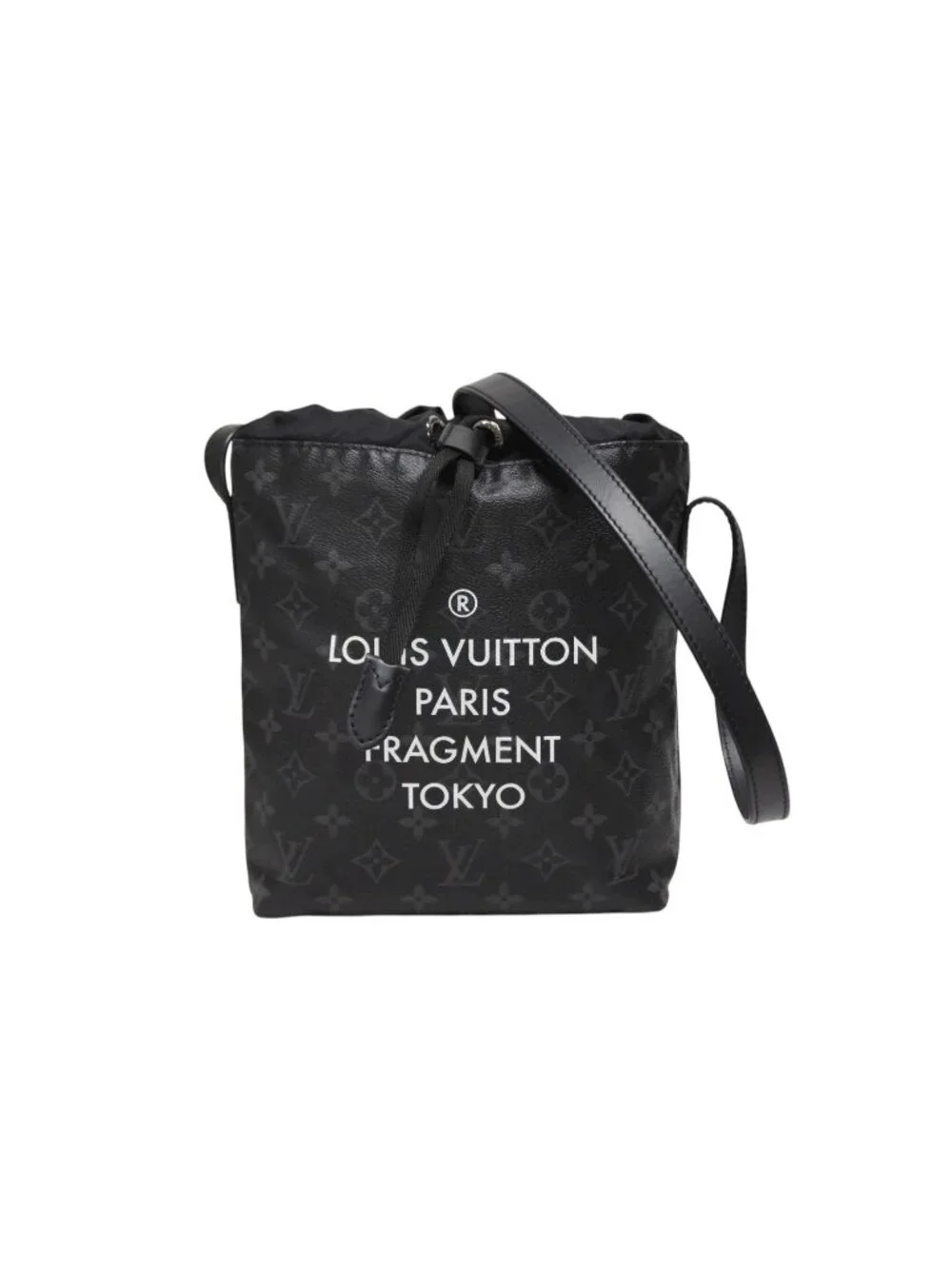 Louis Vuitton Monogram Eclipse Fragment Nano Shoulder Bag Black